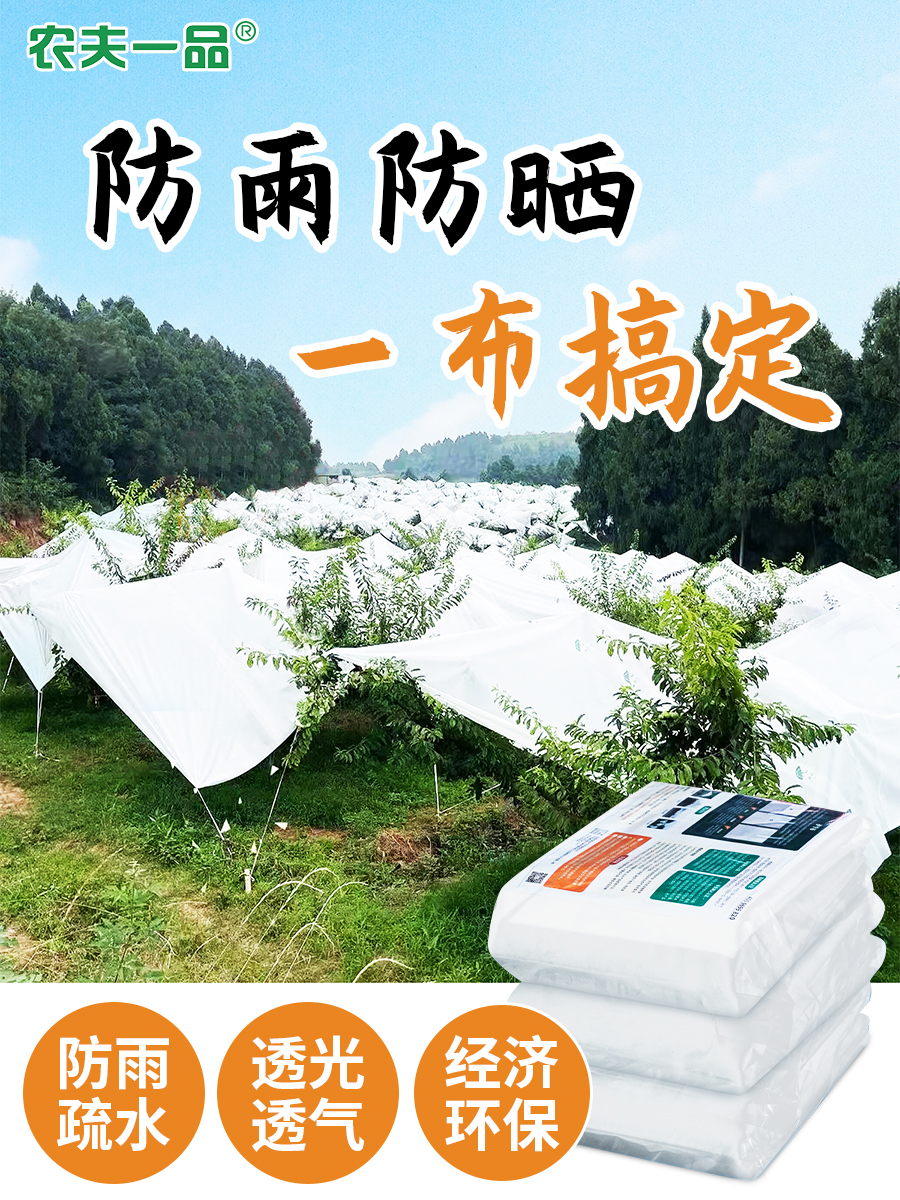 果树防雨布李子防裂果樱桃车厘子避雨布耐用防晒遮阴护李布农用
